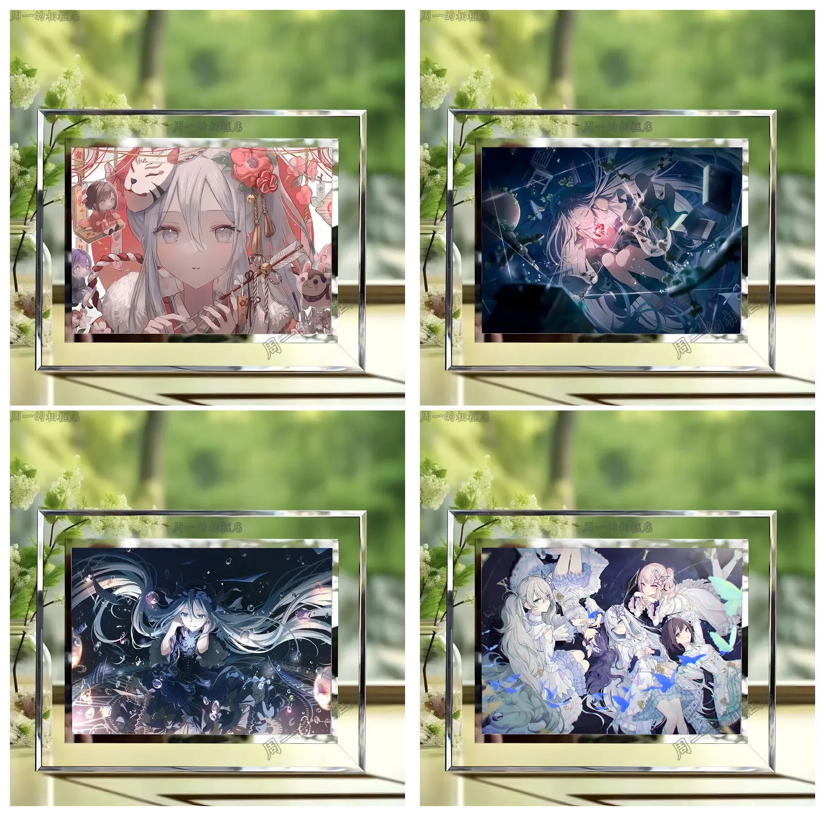 Project Sekai 25 Nightcord Yoisaki Kanade Красочная сценическая картина Рамка из хрустального