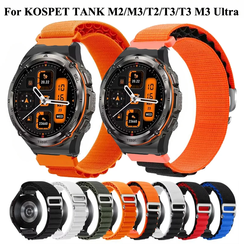 KOSPET TANK T2 T3/M2 M3 Ultra Sport Alpine Loop 22 Мм Нейлоновый Ремешок Для Часов Совместимый С