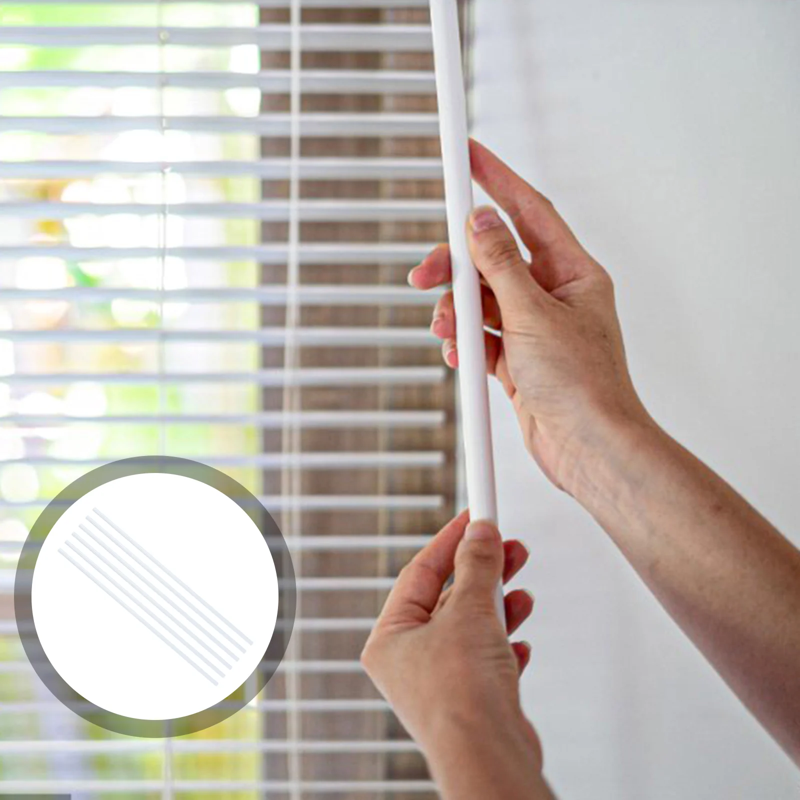 

6Pcs Vertical Blinds Wand 17 Inches Long Vertical Blinds Rod Blind Tilt Wands