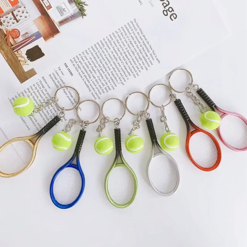 

Creative Mini Tennis Racket Keychain Car Keychain Accessories Mini Handbag Cute Keychain Fashion Keyring
