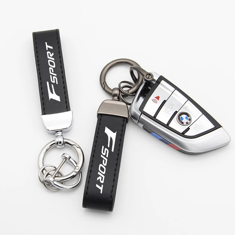 Высококачественный кожаный автомобильный брелок для ключей из искусственной