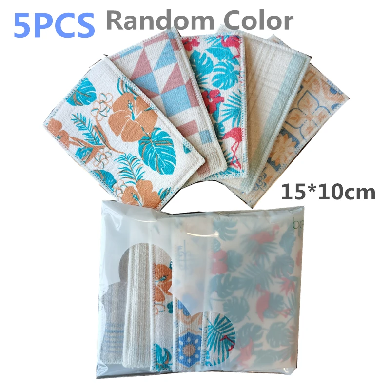 

BEAR FAMILY Мягкие двухсторонние губки из микрофибры для кухни 5 шт