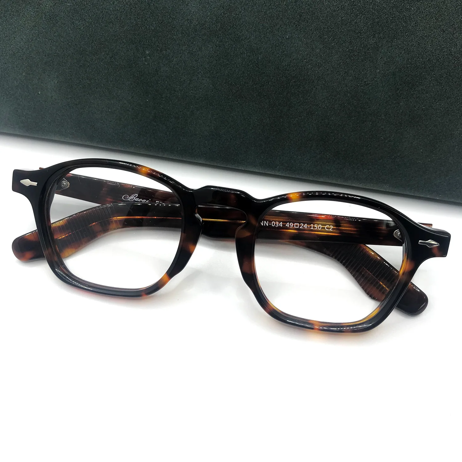 

JMM Liked Classical Vintage Top-Notch Square Glasses Frames Men Handmade Italy Acetate Prescription Luxury Brand Retro Eyeglass