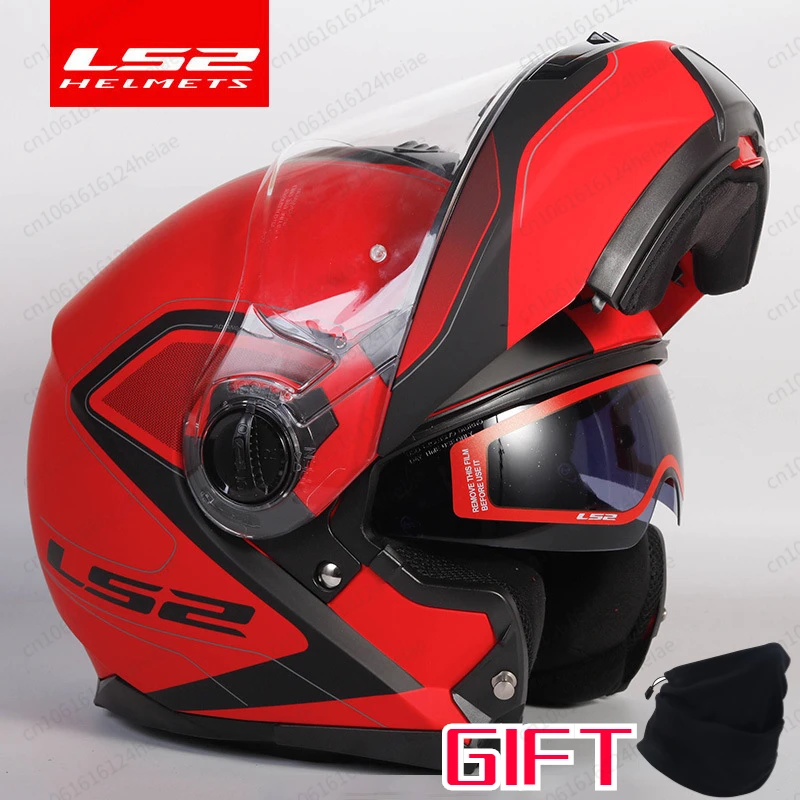 

Original LS2 helmet flip up motorcycle helmet ls2 FF325 dual lens visor helmets capacete cascos moto casque DOT approved