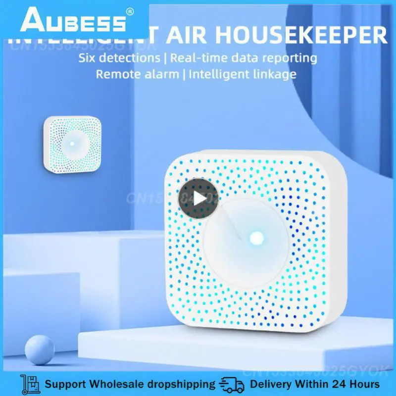 

1/2/3PCS Pm2.5 Co2 Formaldehyde Temperature And Humidity Sensor Tuya Wifi Air Quality Monitor Detector Smart Life