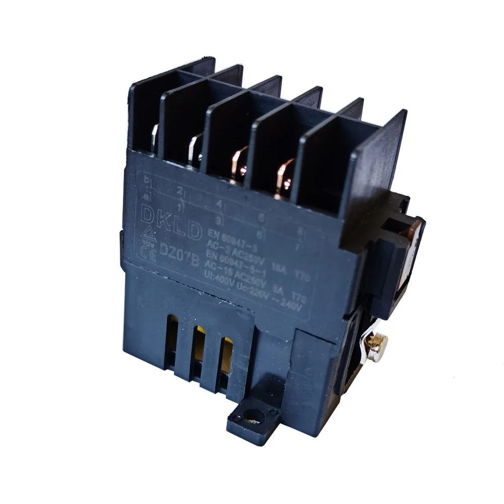 

Реле DKLD DZ07B EN60947, 250 В, 16 А, T70, 8 контактов, 3 без 8 контактов, однофазный электромагнитный переключатель