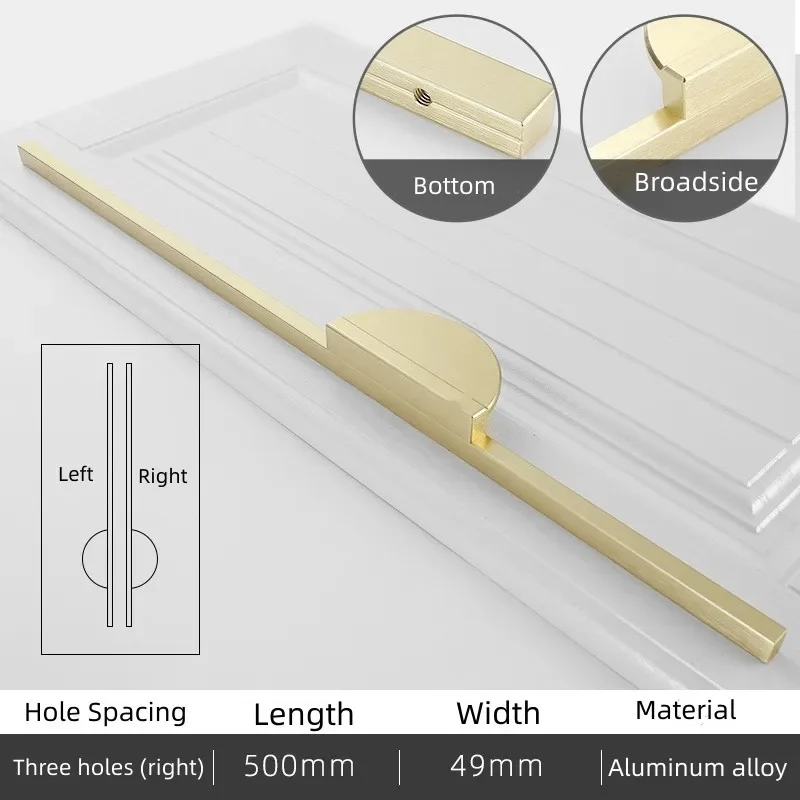 

Ручки для шкафов алюминиевые золотисто-бронзовые круглые