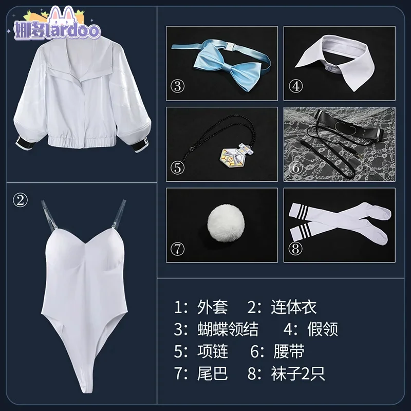 Lardoo Vtuber Hibachi Mana Feminization Bunny Girl игровой костюм прекрасная униформа косплей Хэллоуин