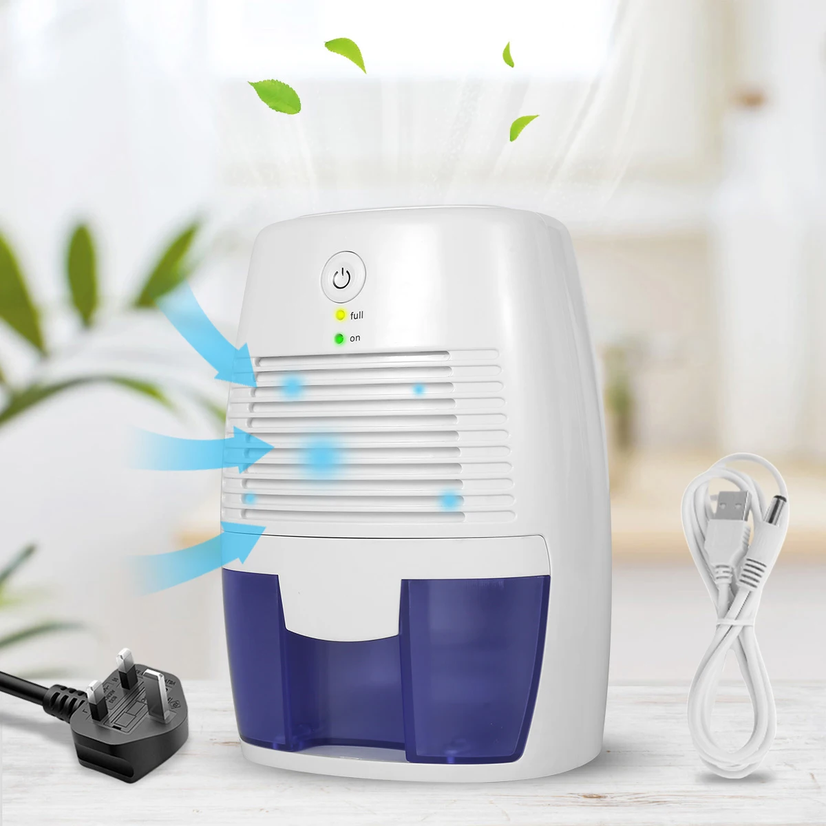 

Mini Air Dehumidifier with 500ml Water Tank Portable Dehumidifier Auto Shut Off Electric Dehumidifier Energy Saving Quiet
