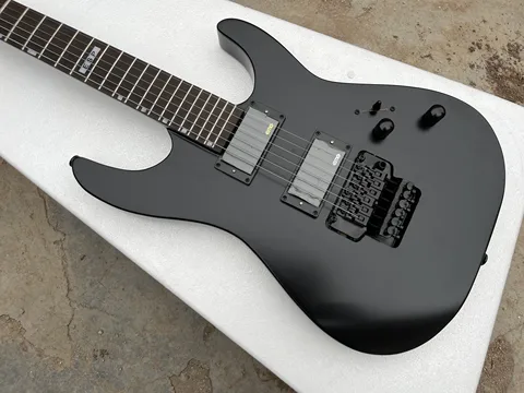 Китайский OEM электрическая гитара дуплексная система Tremolo матовый черный цвет