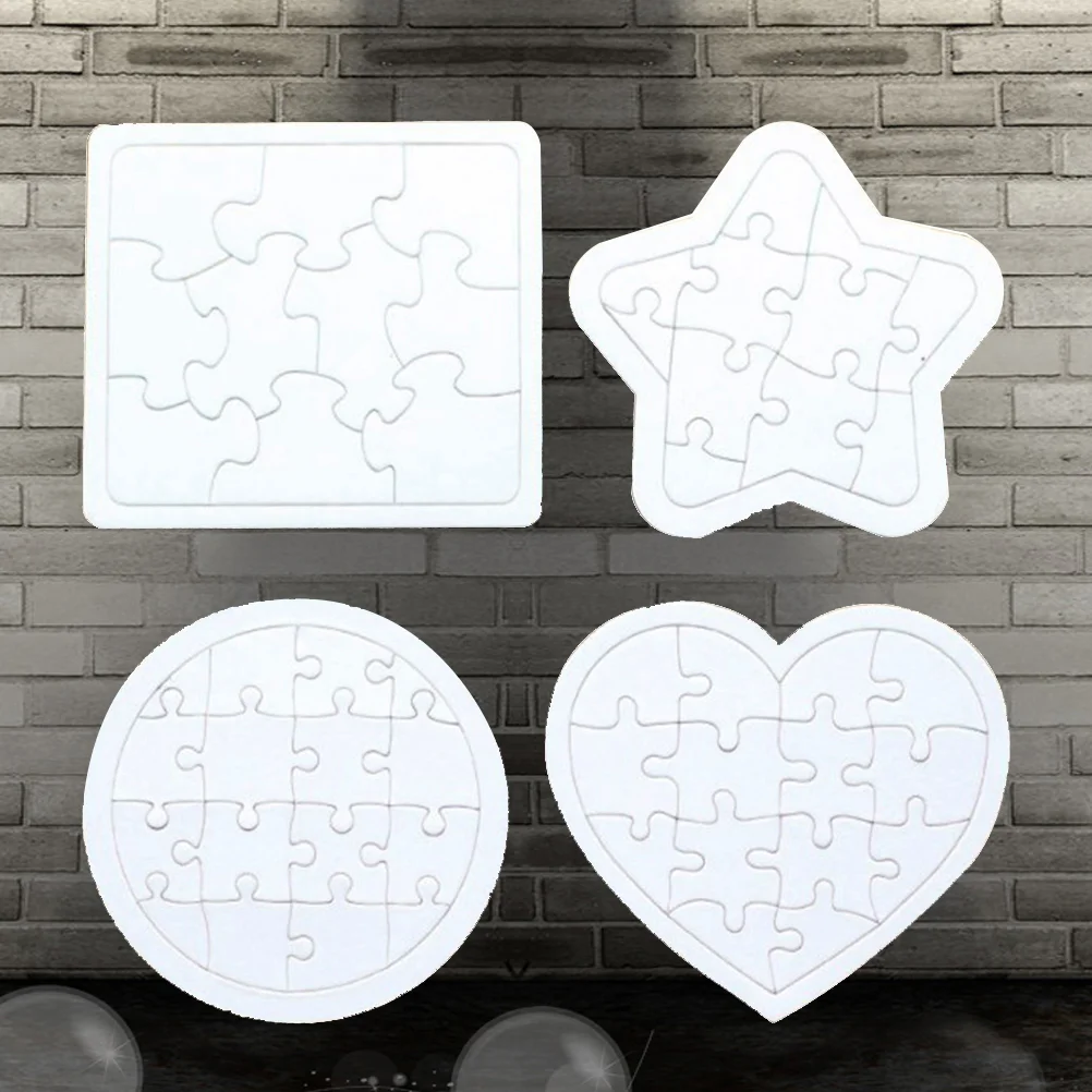 

Puzzle Puzzles Blank Jigsawpieces White Painting Kidson Drawing Home Diy Heart Sublimation Draw Family Shaped Stay Write Toys