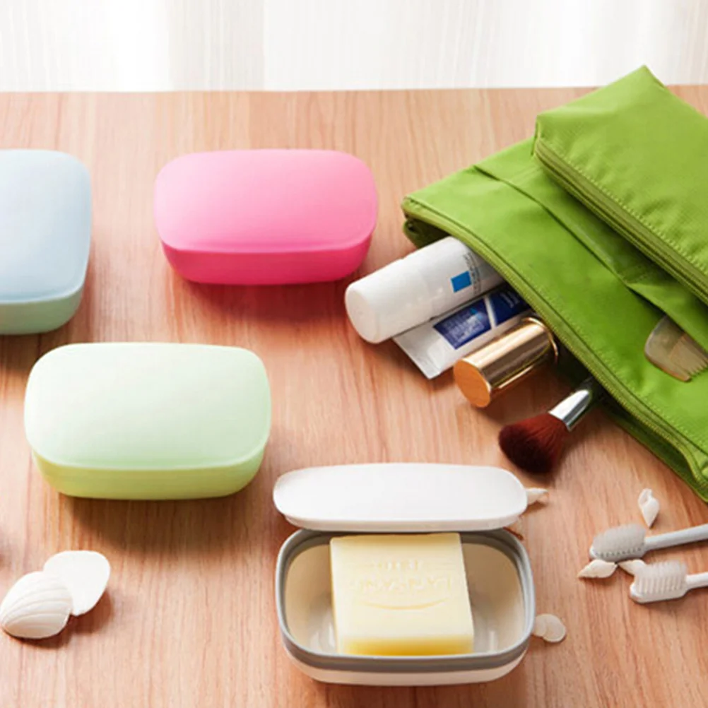 

Soap Dish Shower Case Holder Bathroom Box Container Travel Tray Dispenser Bathtub