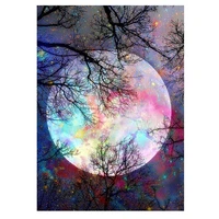 diy 5d diamond painting moon by number kits for adults bright moon diamond embroidery crystal painting cross stitch