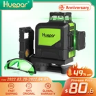 Самонивелирующийся Профессиональный лазер Huepar 360 градусов с зеленым лучом и оптическими аксессуарами