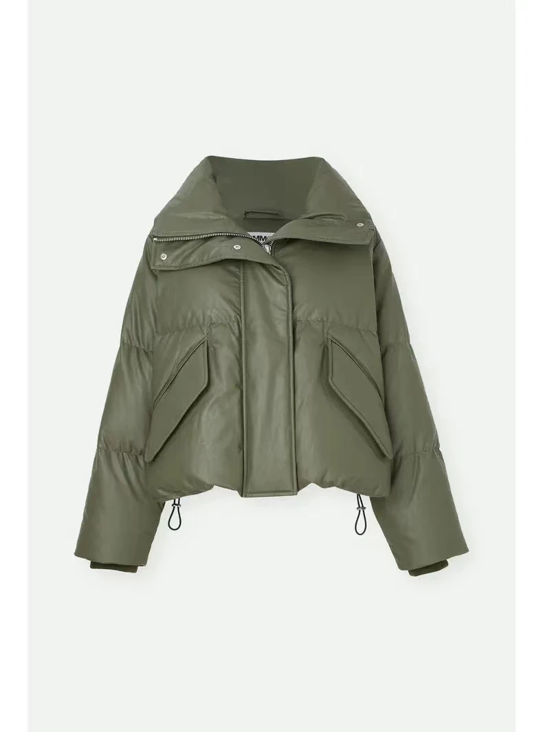 

margiela 2023 New Winter Down Coats Women Warm Thick Short Puffer Jacket Female Portable Lady MM6 Outerwear