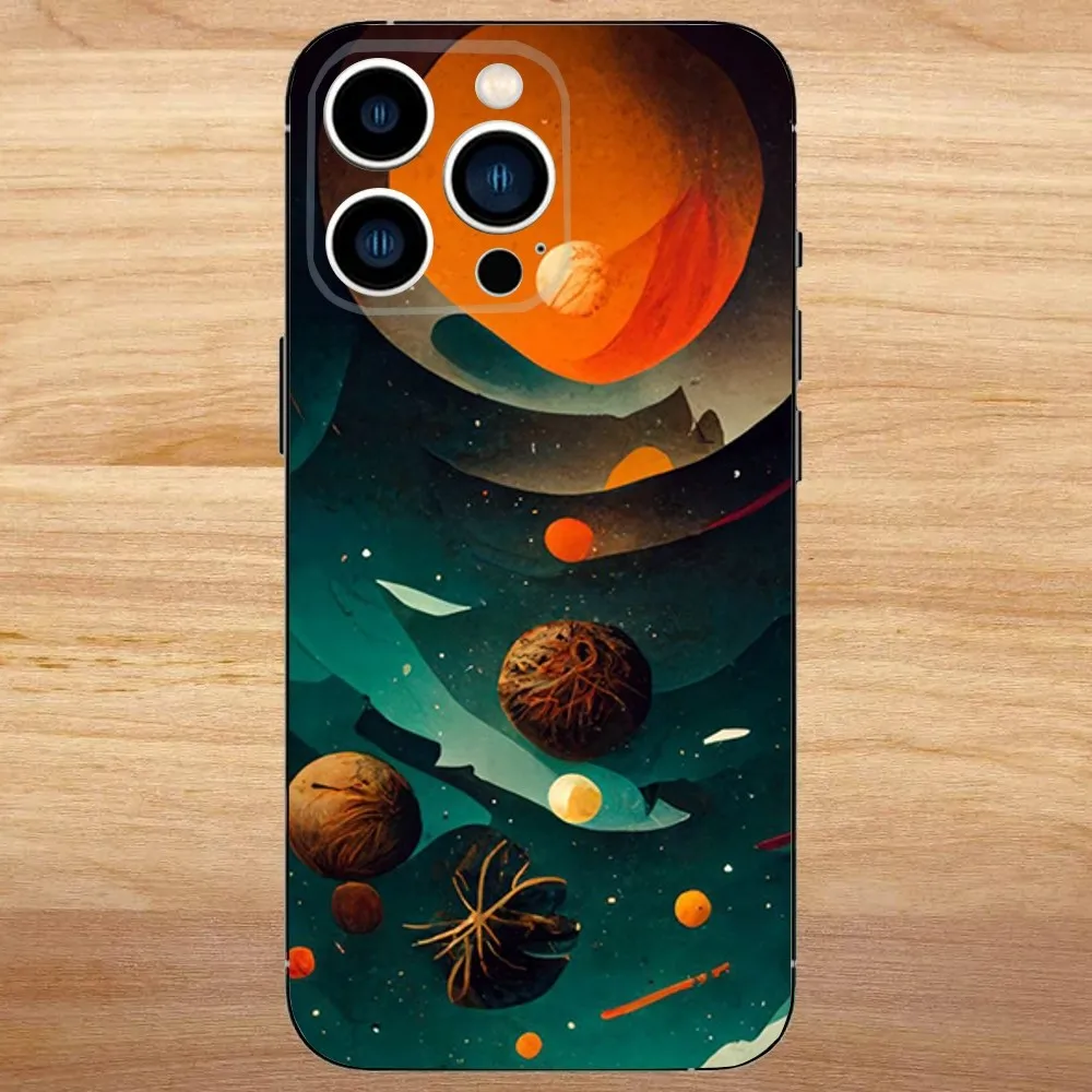 Фото Чехол для телефона Outer Wilds Game для iPhone 16,15,14,13,12,11, Mini, Pro, SE, MAX, белый матовый противоударный чехол №3