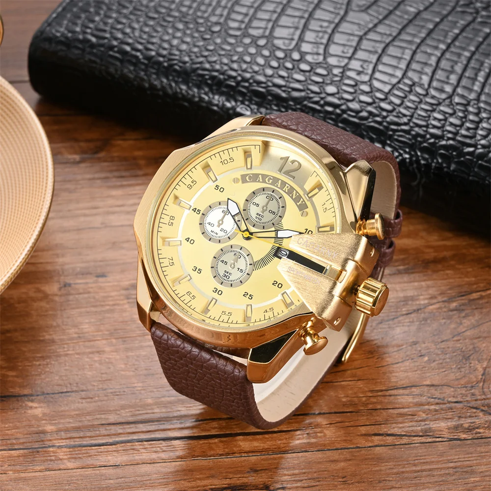 Мужские кварцевые часы CAGARNY 6839