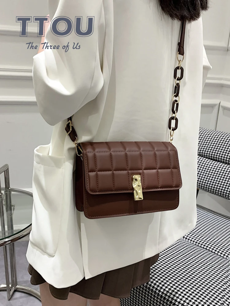 

Брендовые роскошные женские сумки на плечо с клапаном 2022, модный качественный кожаный кошелек и сумочка, брендовая Дизайнерская Женская Бо...