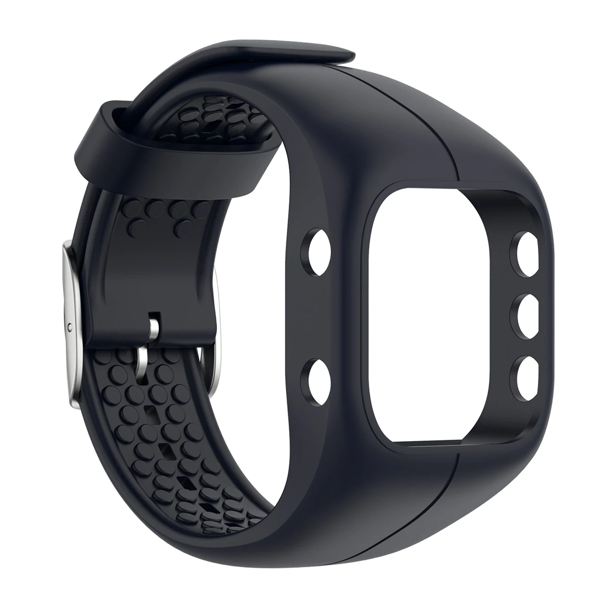 

Silicone Watch Band Adjustable Wrist Strap Wristband Replacement for Polar A300 Smart Watch Blue