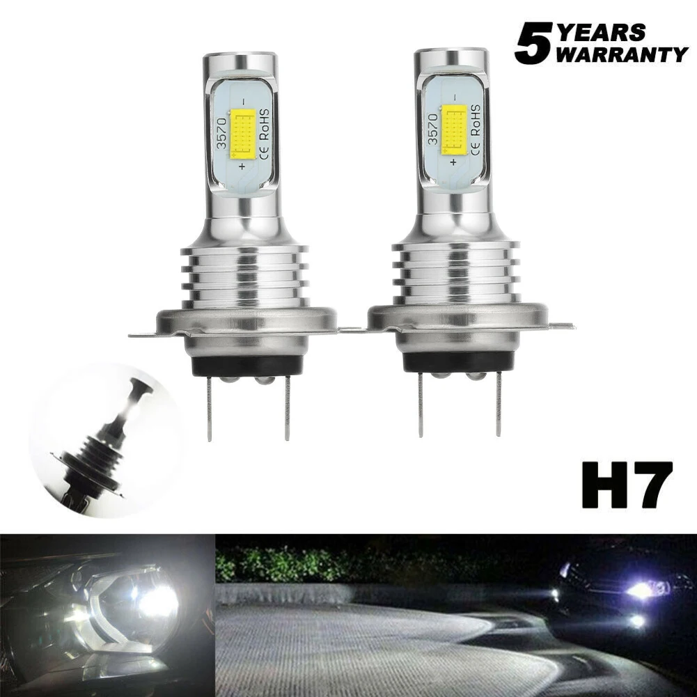 

2 шт., Автомобильные светодиодные лампы H7 H4 H8 H11 9005 9006