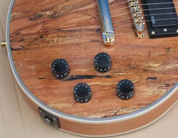 

free shipping Chinese guitar factory Custom Guitar High Quality Musical Instrument Natural maple top electric guitar 1yue20