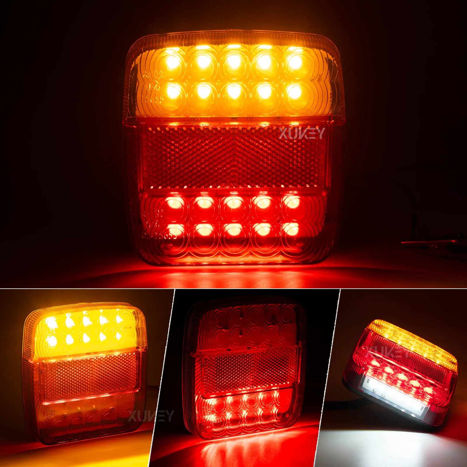 Задний светодиодный фонарь 4-кратный индикатор стоп-сигнала для грузовиков