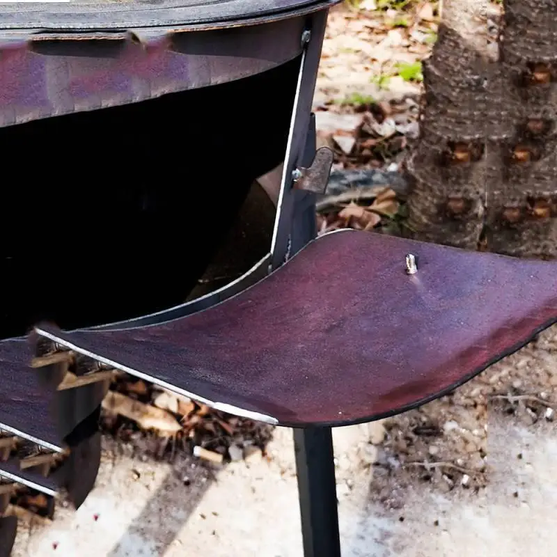 Подвижная дровяная печь для кемпинга на открытом воздухе наземный горшок