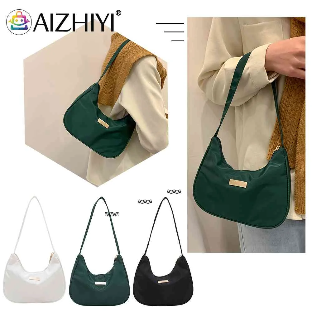 

Retro Solid Color Messenger Bags Coin Purse Underarm Bag Zipper All-match Phone Crescent Bags Mini Handbag for Women Present