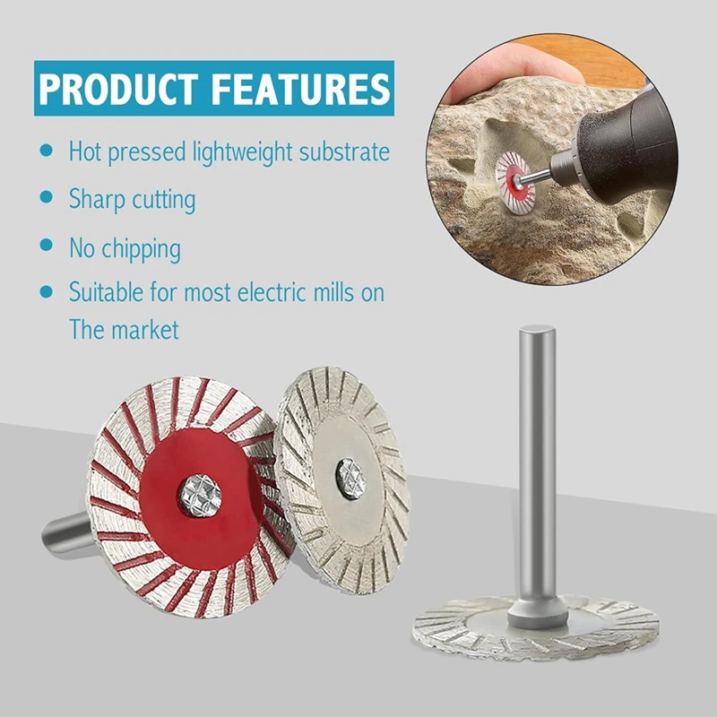 10 шт. резьба по камню 40 мм лезвия мини алмазные турбо гравировальные