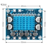 audio amplifier board xh a232 30w30w 2 0 channel class d digital stereo sound amp dc 8 26v 3a for home tv speaker mp3