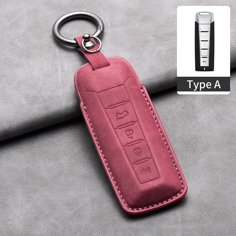 

Кожаный чехол для автомобильного ключа для Great Wall WEY Coffee 01 Coffee 02 Tank 300 VV5 VV6 2023 VV7 A1 A3 A4 A5 A7 A8 Автомобильный дистанционный брелок