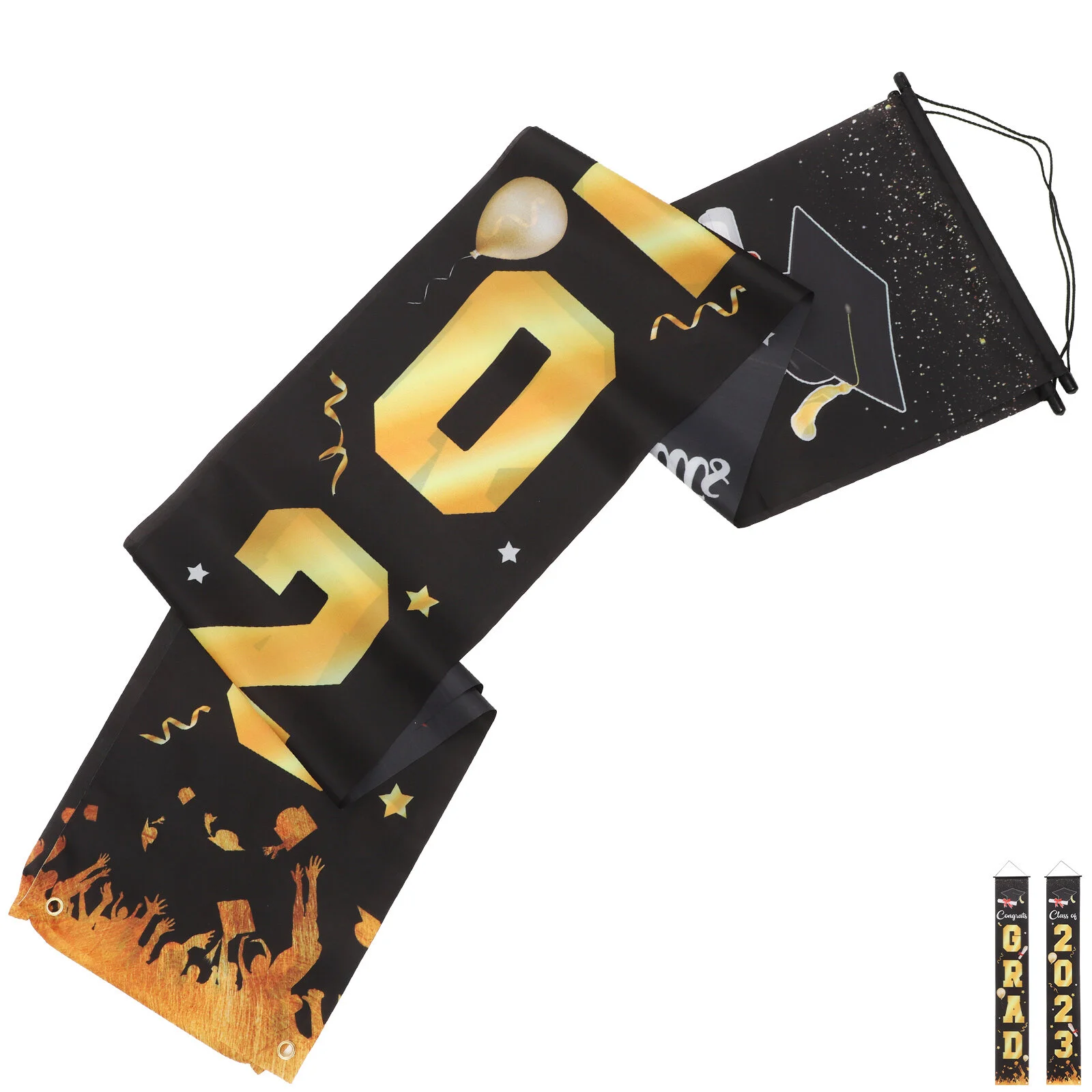 

Graduation Season Porch Banners Party Garlands Door Front 2023 Sign Themed Wreath