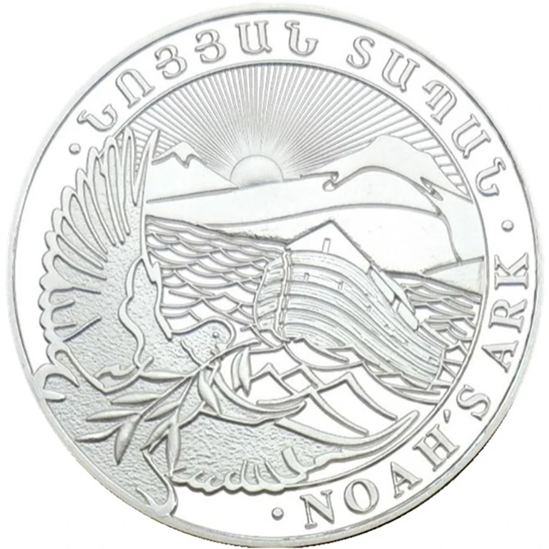 Stories from the Bible City in Ark USA silver Plated Souvenir Coin Collection Gift Commemorative Coin With circular box