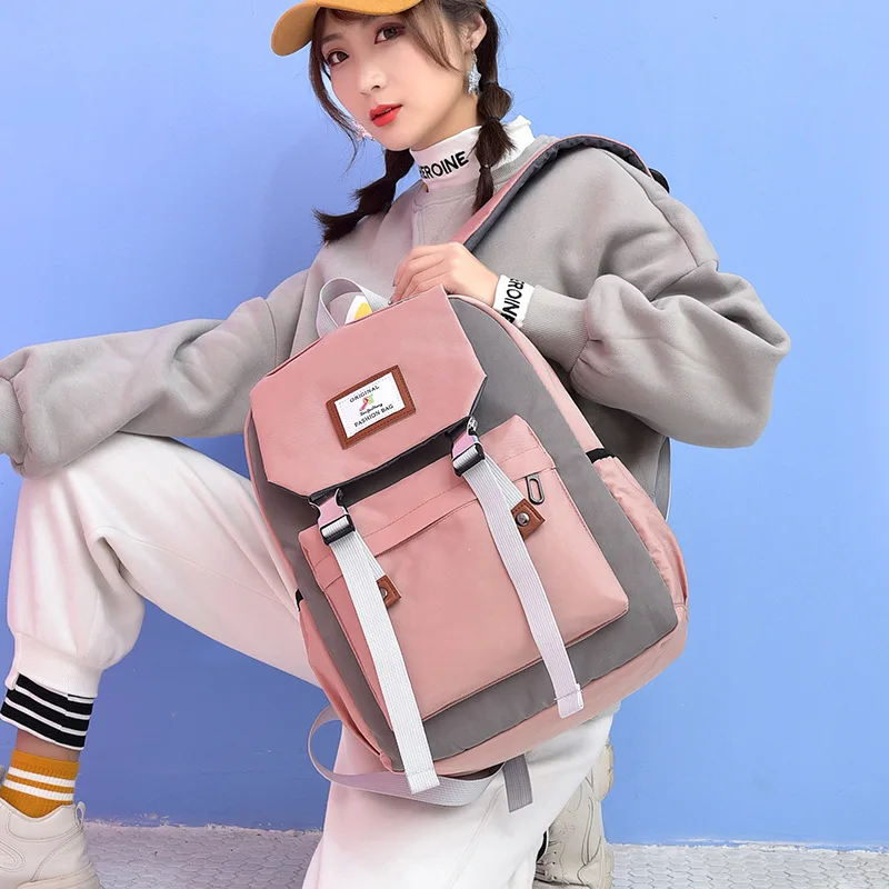 

Men Backpack Waterproof Nylon Rucksack for Teenager Schoolbag Kawaii Women Bag Lovers Travel Shoulder Mochila school bags