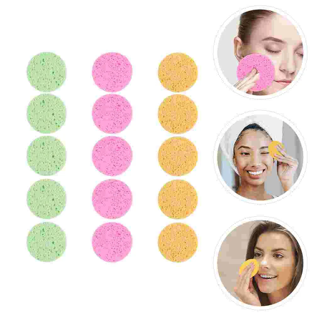 

Round Sponge Puff Makeupfoundation Blender Pad Face Puffsfacial Cleaning Compact Padssponges Washing Convenient Tool Wipe Velour