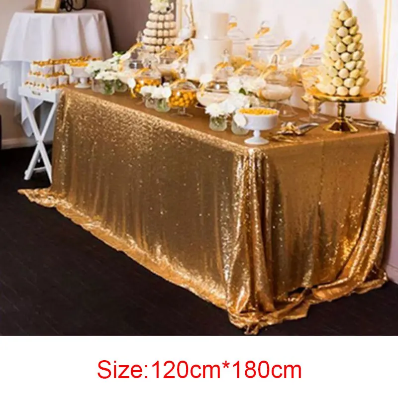

120x180cm Round Table Tablecloth Glitter Tablecloth for Bridal Shower Decorations Table Cover Birthday Wedding Dessert Banquet