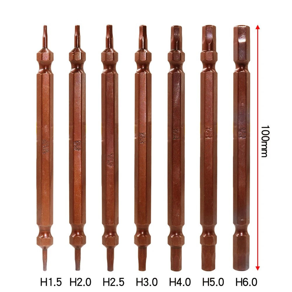 

7 шт. 1/4 дюйма Двойная Головка отвертка Магнитная Шестигранная головка 65/100/150 мм Набор отверток для ручной электрической отвертки пневматиче...