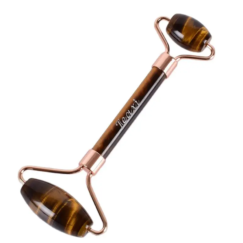 Нефритовый ролик натуральный A + тигровый глаз инструмент для лица Gua Sha