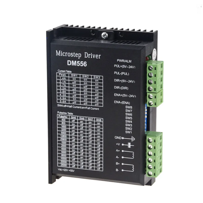 

DM556 Digital Stepper Motor Driver 2 Phase 5.6A for Nema23 Nema34 Stepper Motor Controller Electrical Equipment Wholesale