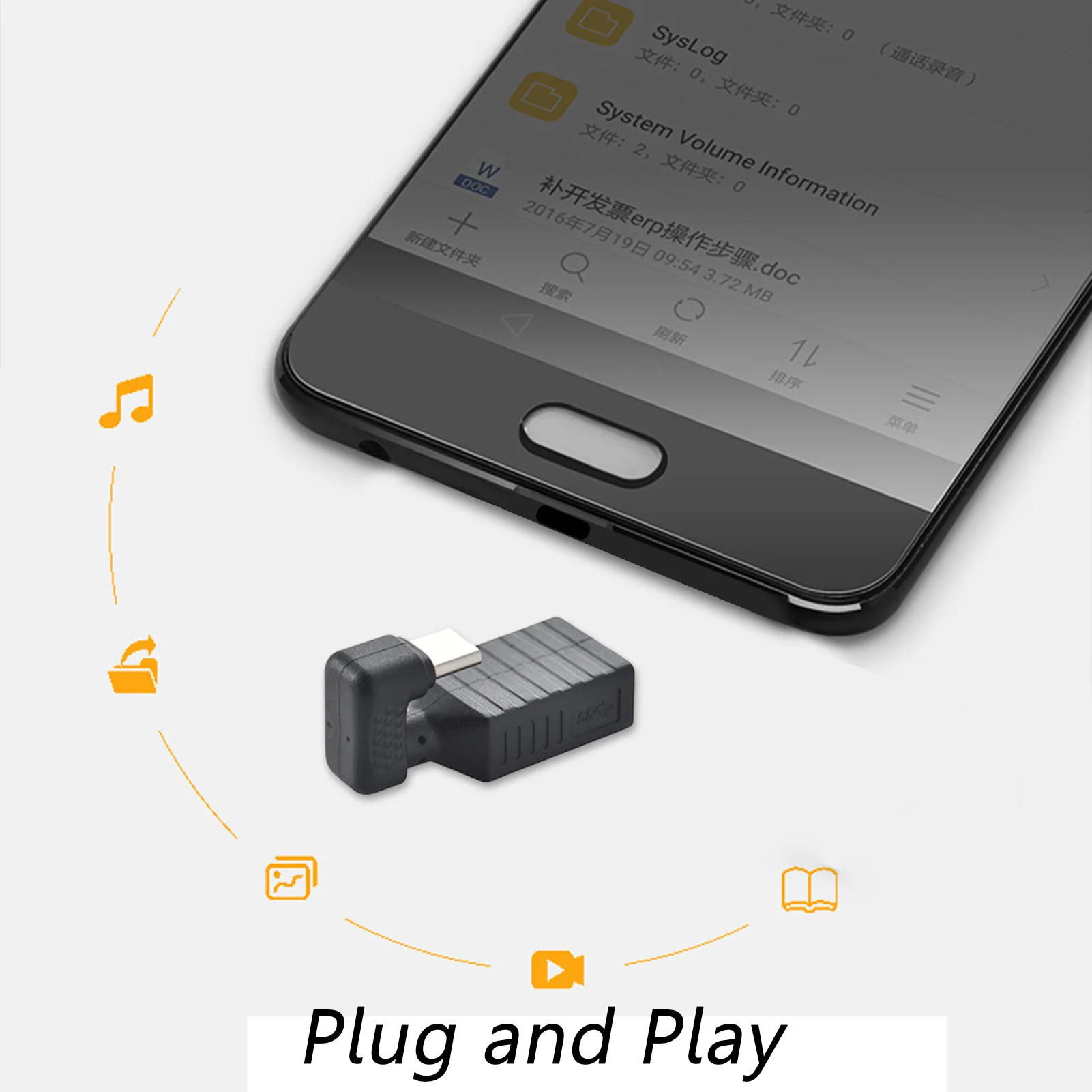 Convertidor USB tipo C a USB hembra tipo C a USB 3,0,...
