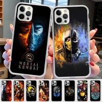 game mortal kombat phone case for iphone 11 12 13 mini pro max 8 7 6 6s plus x 5 se 2020 xr xs case shell