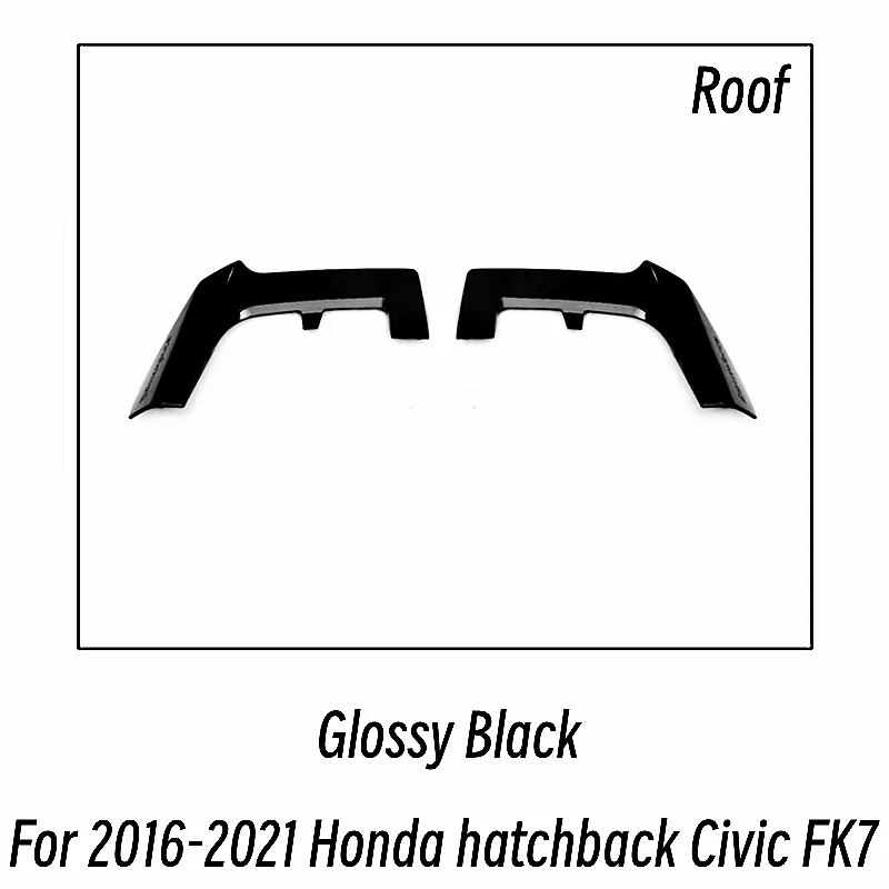 

Для Honda хэтчбек Civic FK7 2016-2021 Bodykit автомобиля задняя крыша багажника спойлер крылья ABS пластик внешние тюнинговые аксессуары