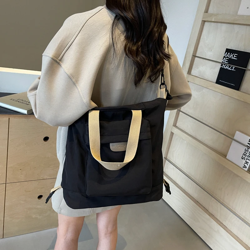 Простая повседневная Универсальная Женская однотонная универсальная сумка