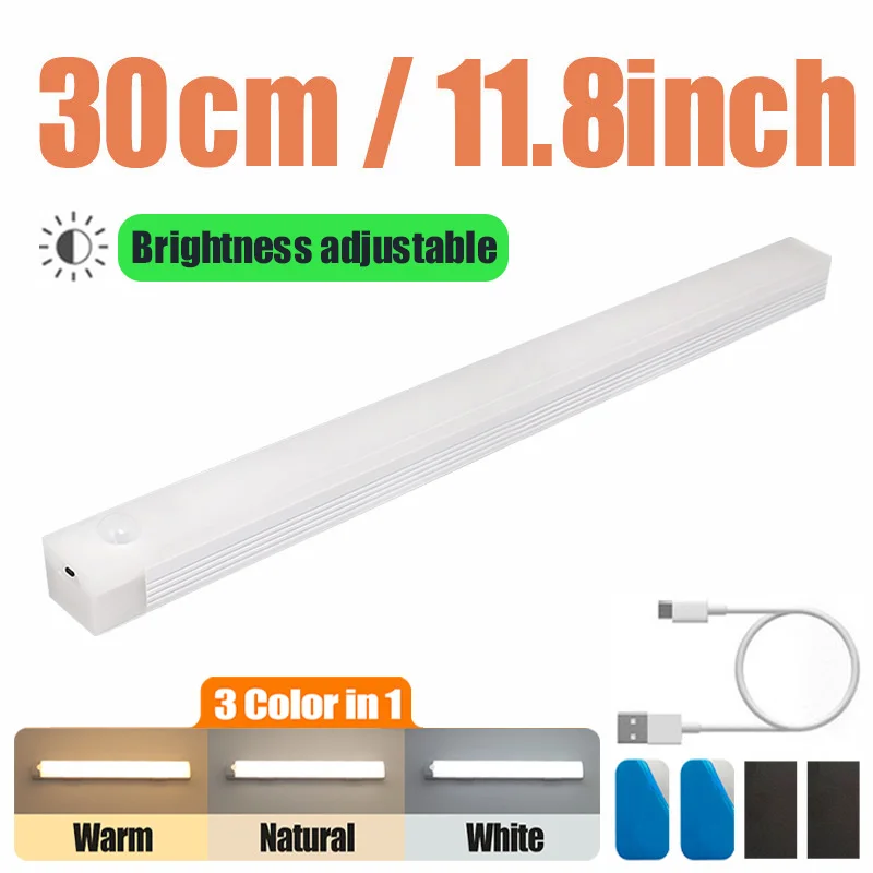 

Беспроводной светодиодный ночник с датчиком движения, белый, теплый/натуральный/белый свет