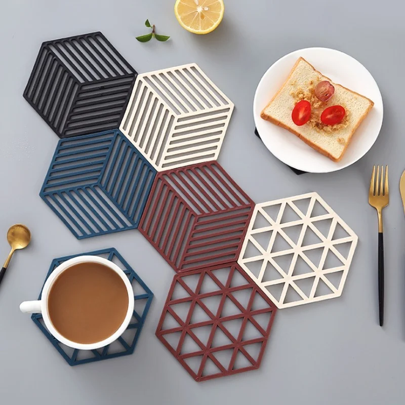 

Anti-scalding Heat-insulated Glass Mugs Cup Coaster Dish Pad Mat Pot Holder Tableware Mat Bowl Placemat Home Desktop Decoration