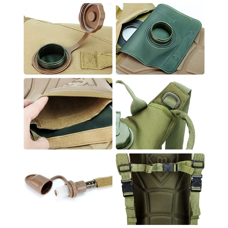 Тактический рюкзак для гидратации водонепроницаемый нейлоновый с 3-литровым