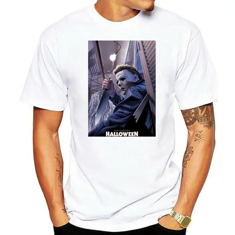 Michael Myers T-Shirt Coming From Fright Tee Shirt Short Sleeve S-3Xl Birthday Gift