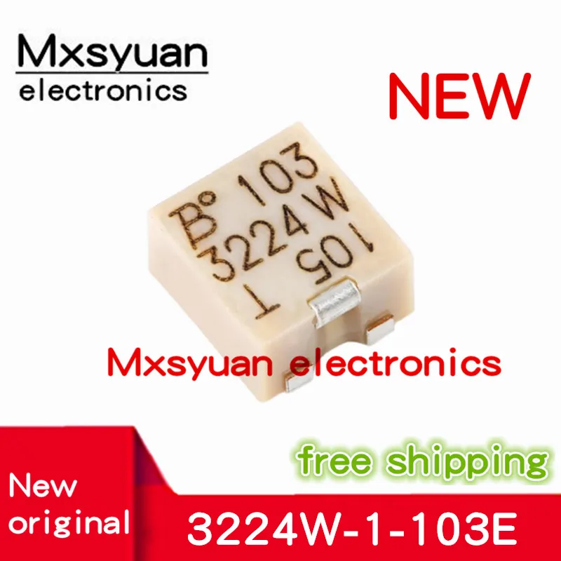 10 шт./лот 3224W-1-103E 3224-10K кОм 0 25 Вт 1/4 J свинцовый триммер для поверхностного монтажа