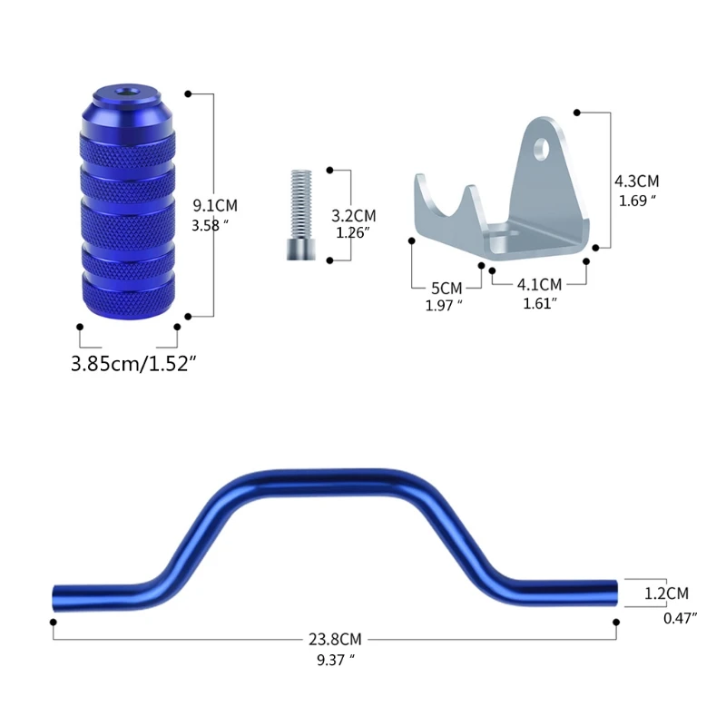 

Motorcycle Modified Supplies Folding Foot Rest Pedal Wearproof Aluminium Alloy Footrest Motorcycle Part