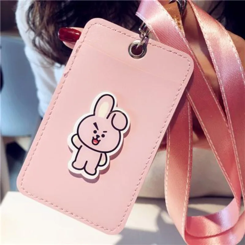 Фото Защитный чехол-ремешок для школьной карты питания BT21 Koya RJ Shooky Man Chimmy Tata Cooky Creative Personality для мальчиков и девочек №2